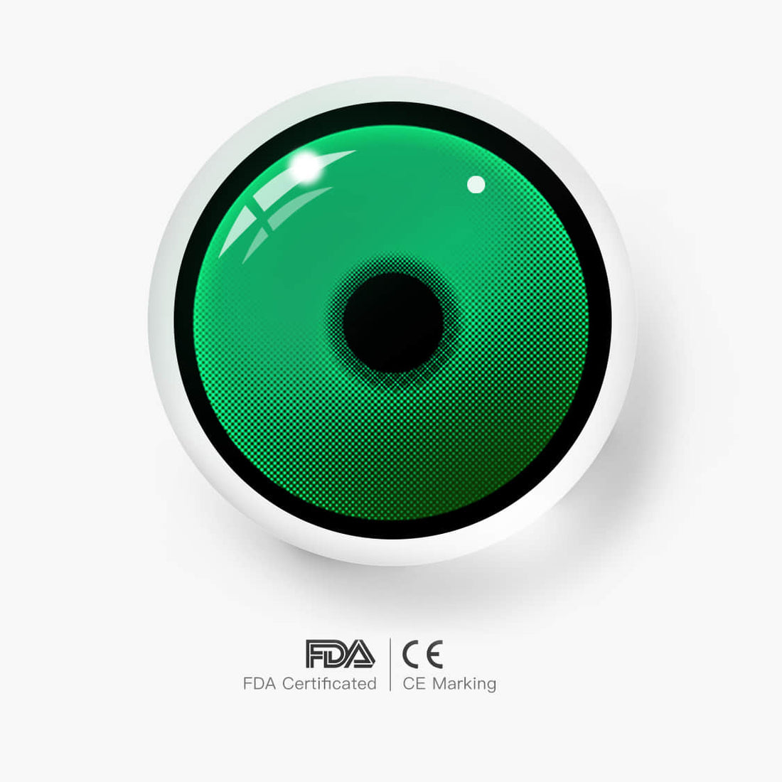 Forest Colored Contact Lenses for Men