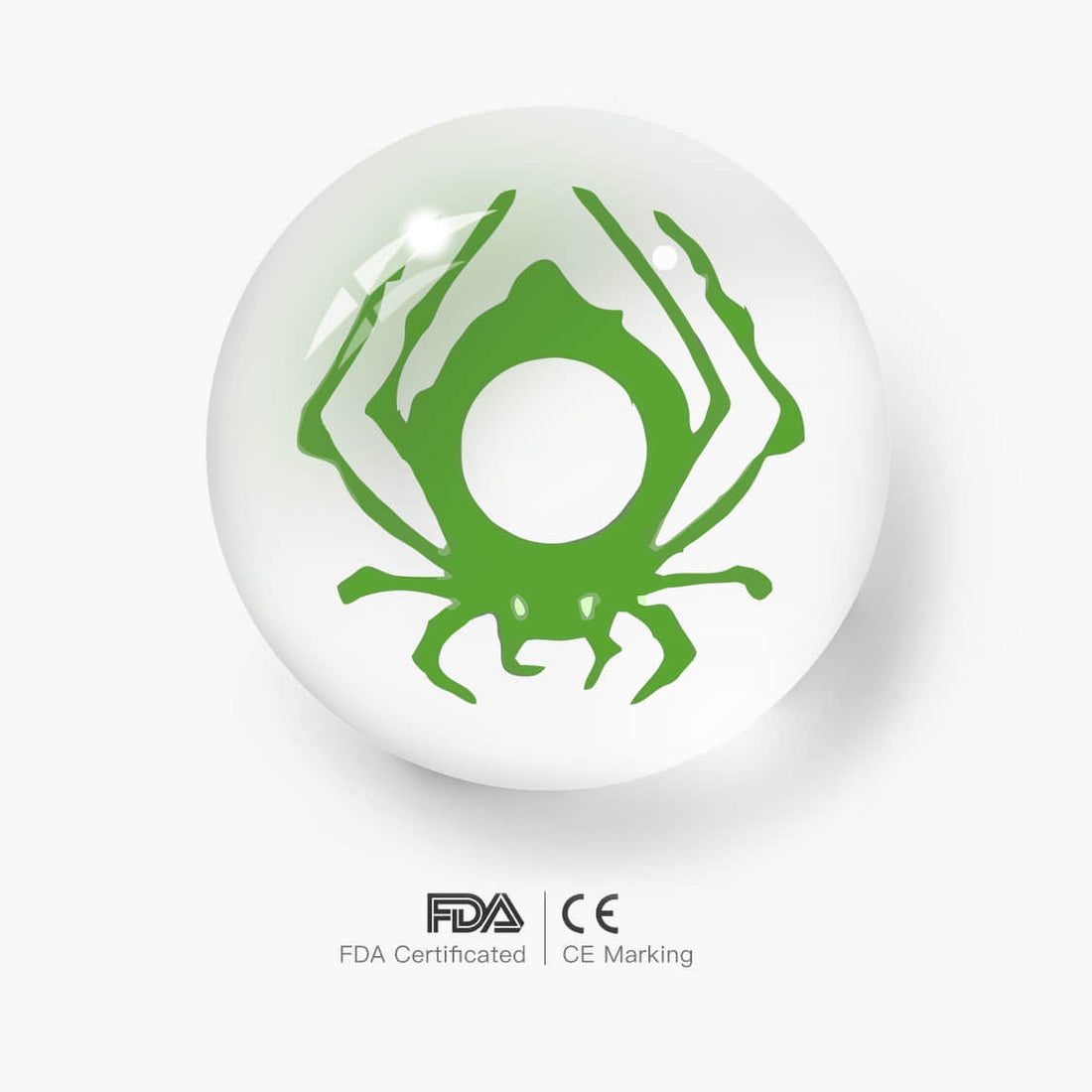 Green Spider Colored Contact Lenses
