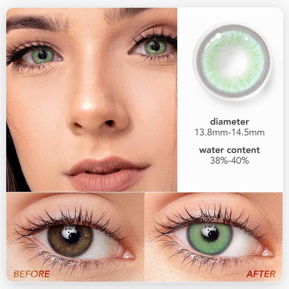 Himalaya Green Colored Contact Lenses