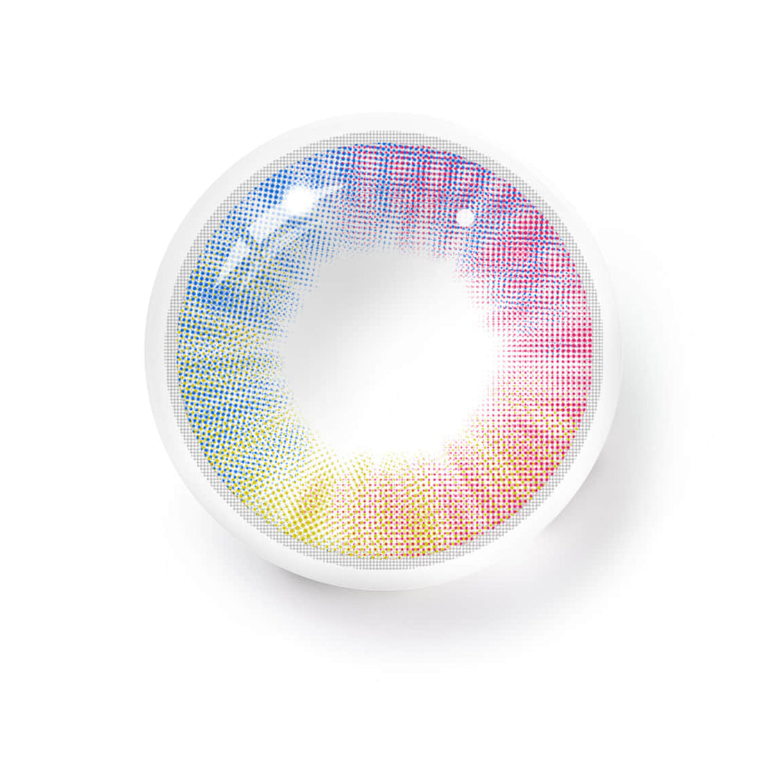 Rainbow Bubble Colored Contact Lenses