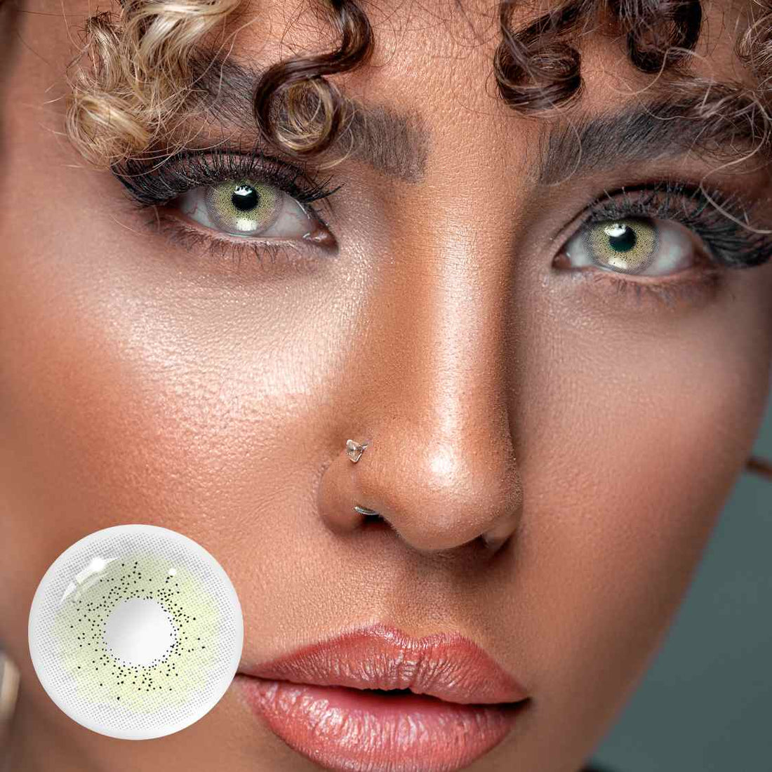 Ocean Cyan Gray Colored Contact Lenses