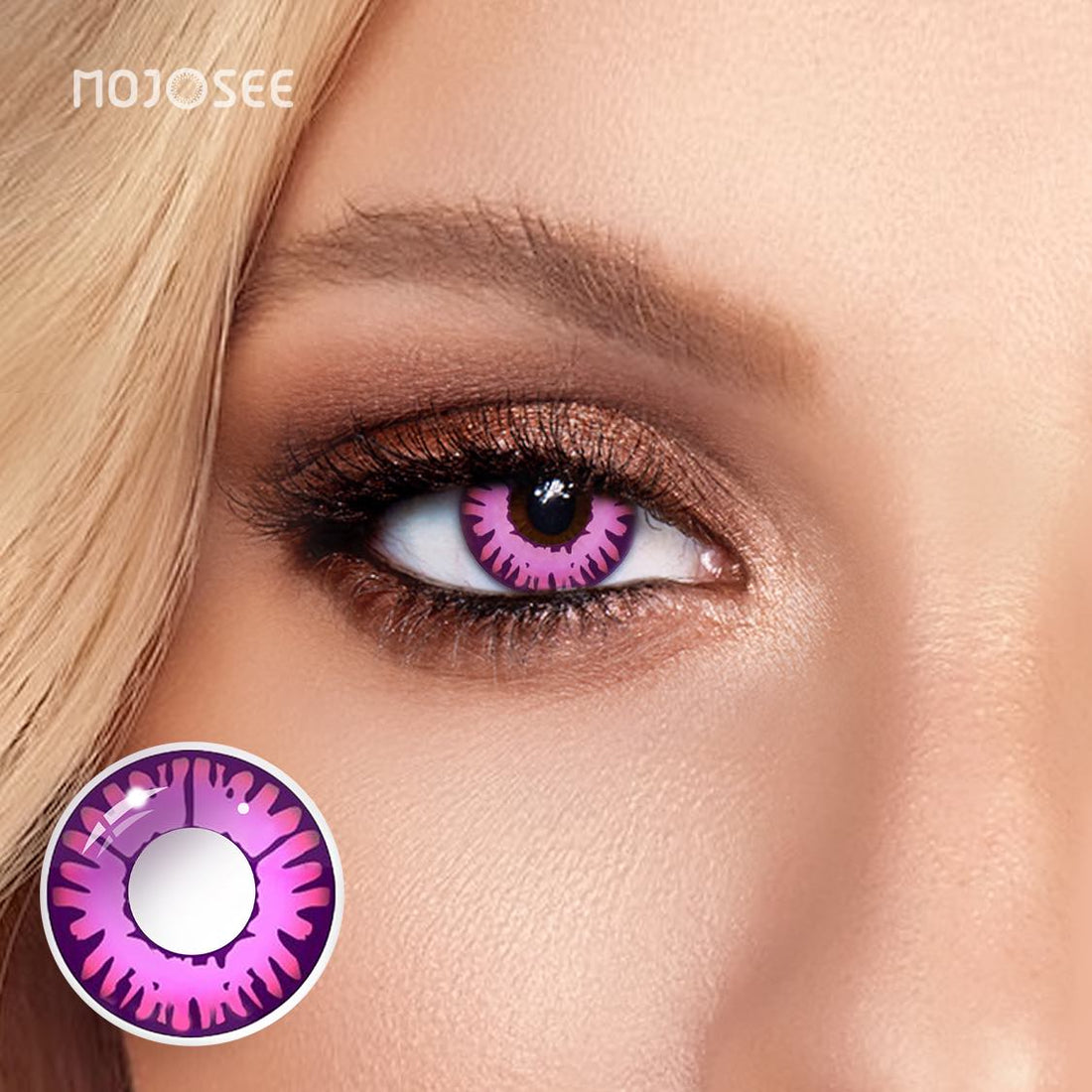 Enchanted Pink Colored Contact Lenses