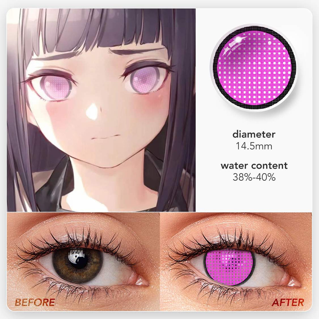 Mesh Colored Contact Lenses