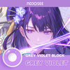 Genshin Circle Block Grey Violet Colored Contact Lenses