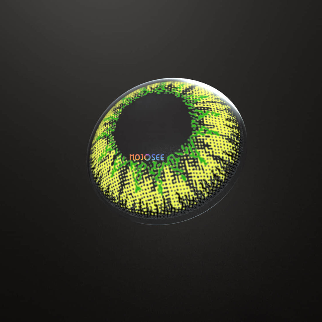 Vika Tricolor Yellow Flame Colored Contact Lenses for Men