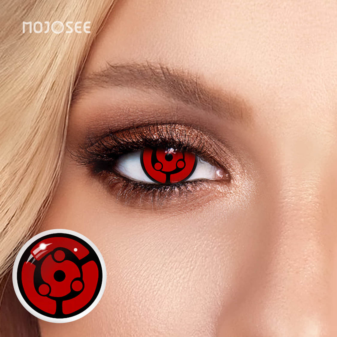 Sharingan Tomoe Ring Cosplay Contact Lenses – Naruto