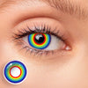 Multiple Rainbow Colored Contact Lenses