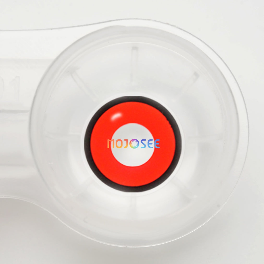 Circle Block Red Vampire Colored Contact Lenses