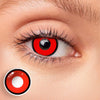 Circle Block Red Vampire Colored Contact Lenses