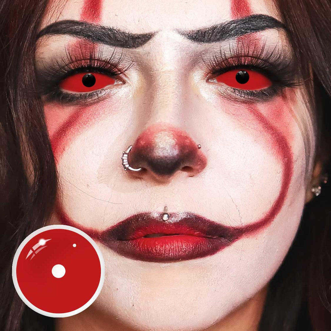 Red Sclera Colored Contact Lenses