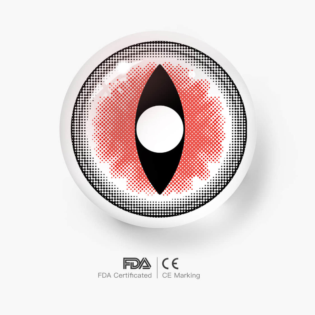 Sexy Cat Eye Red Colored Contact Lenses