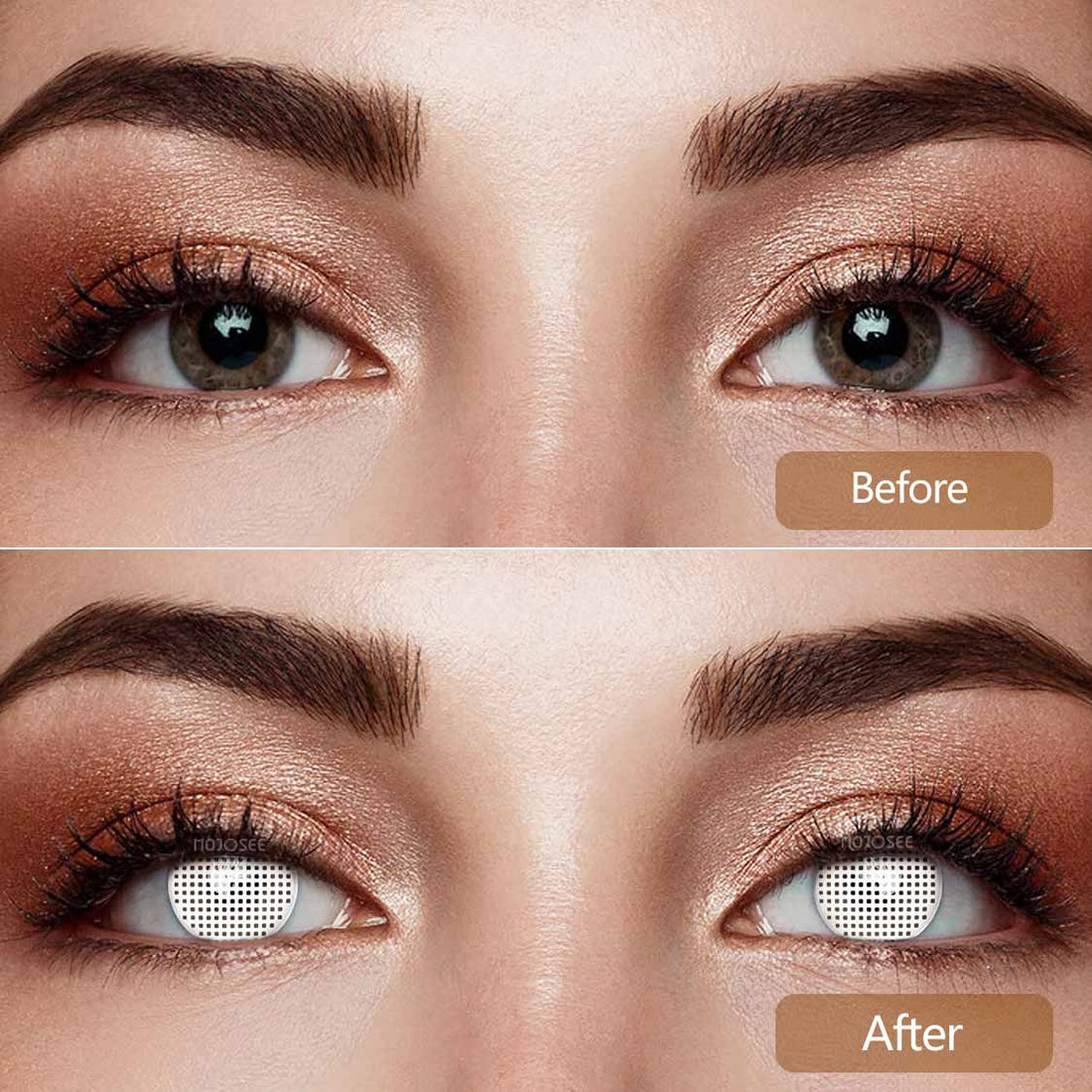 White Mesh Colored Contact Lenses