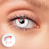 Trauma White Slit Colored Contact Lenses