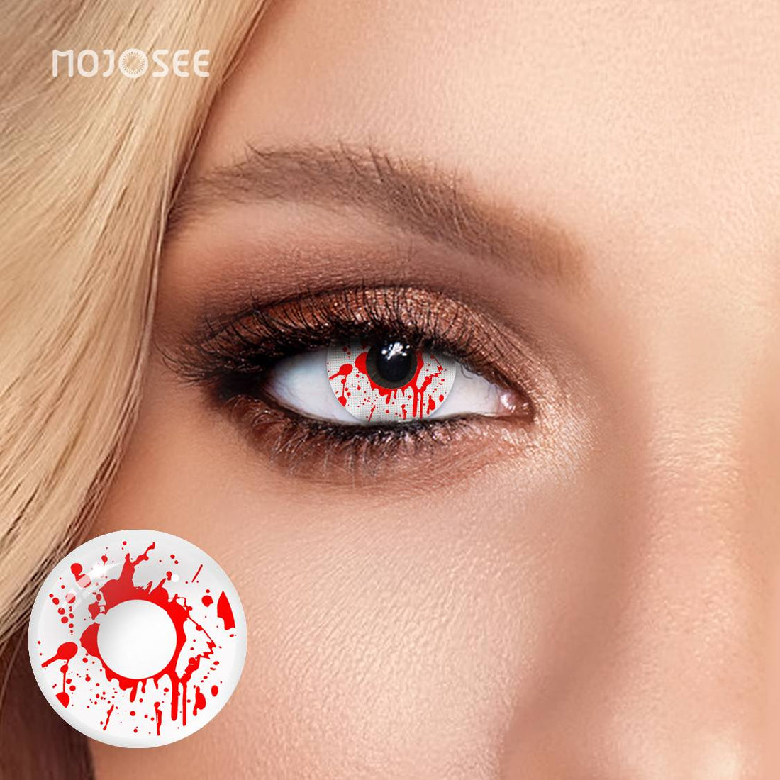 Trauma White Colored Contact Lenses