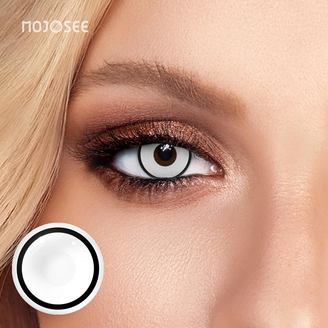 Circle Block White Manson Colored Contact Lenses