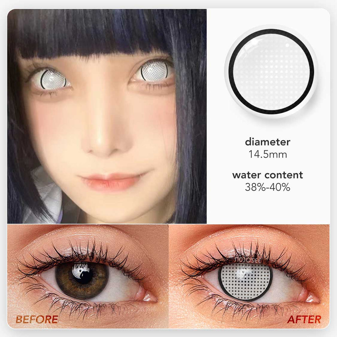 Mesh Colored Contact Lenses