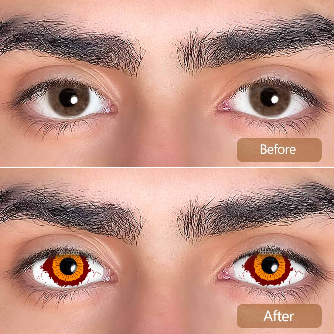 Zombie Colored Contact Lenses for Men