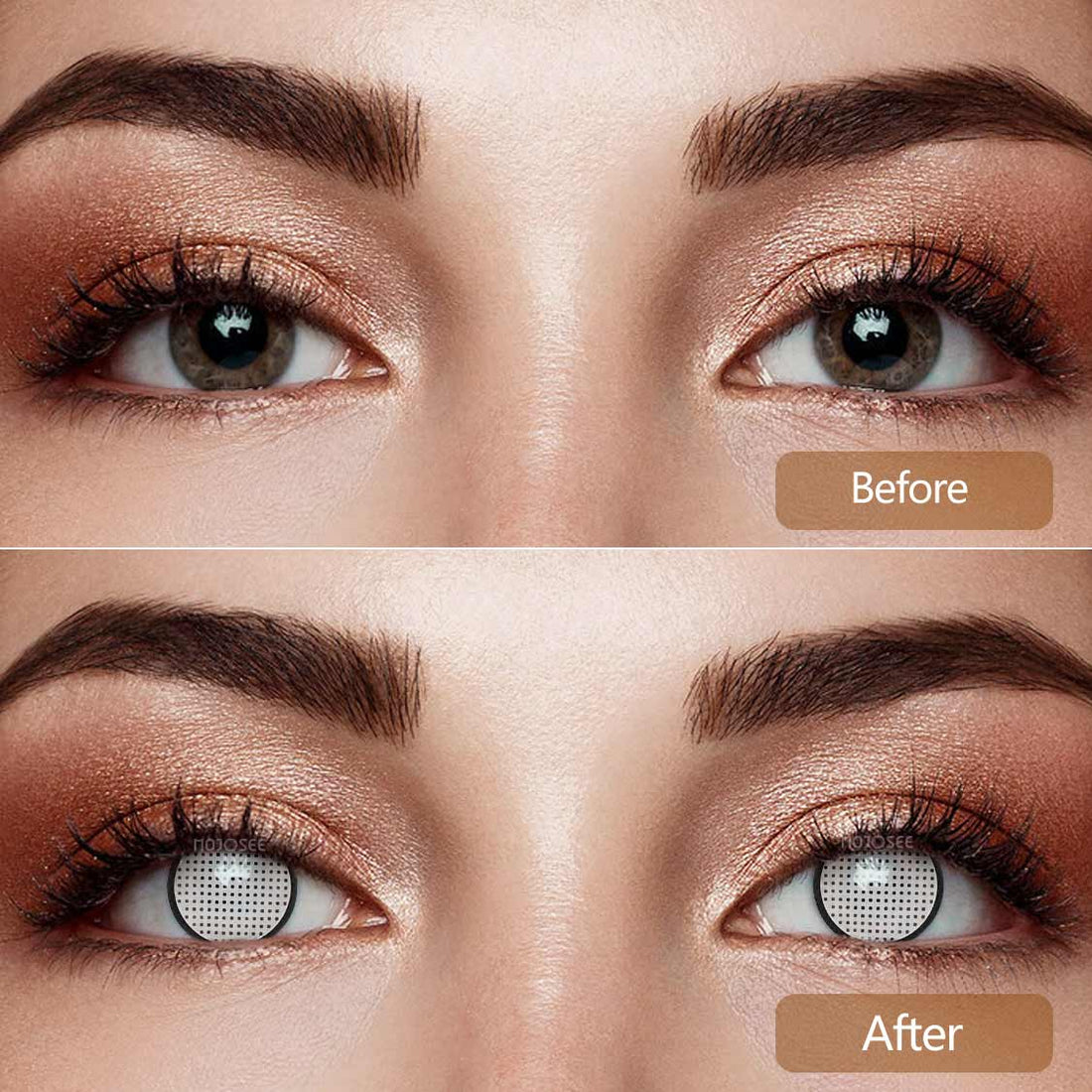 White Manson Mesh Colored Contact Lenses