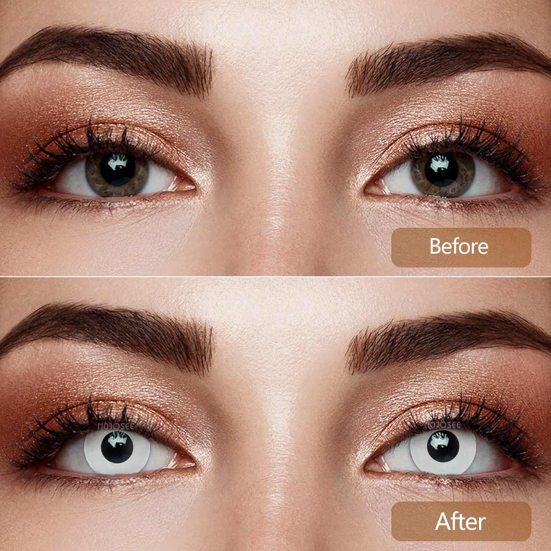 Circle Block Colored Contact Lenses