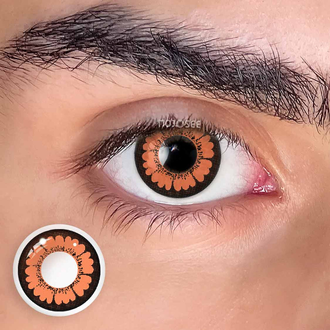 Pretty Hazel Colored Contact Lenses for Men