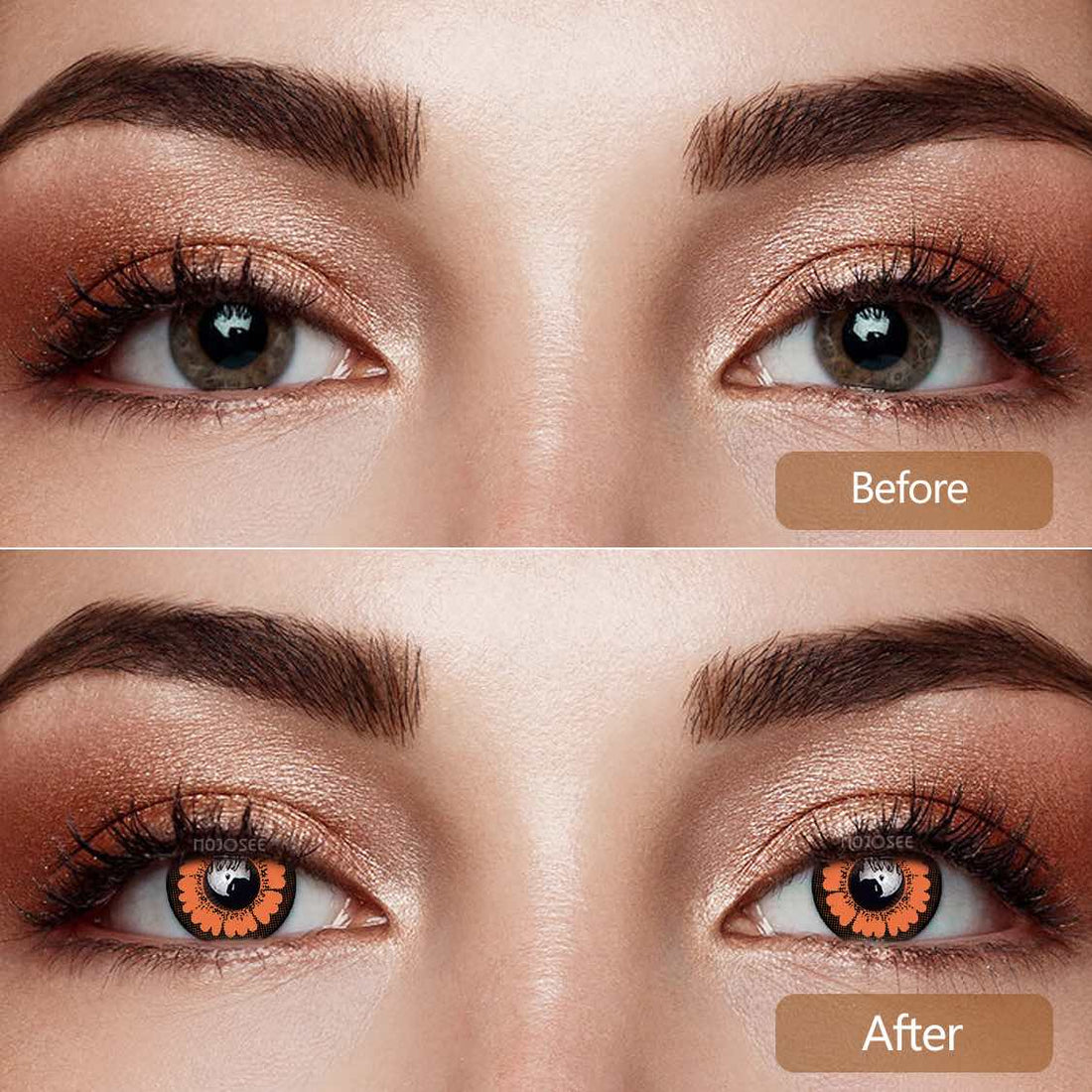 Pretty Hazel Colored Contact Lenses