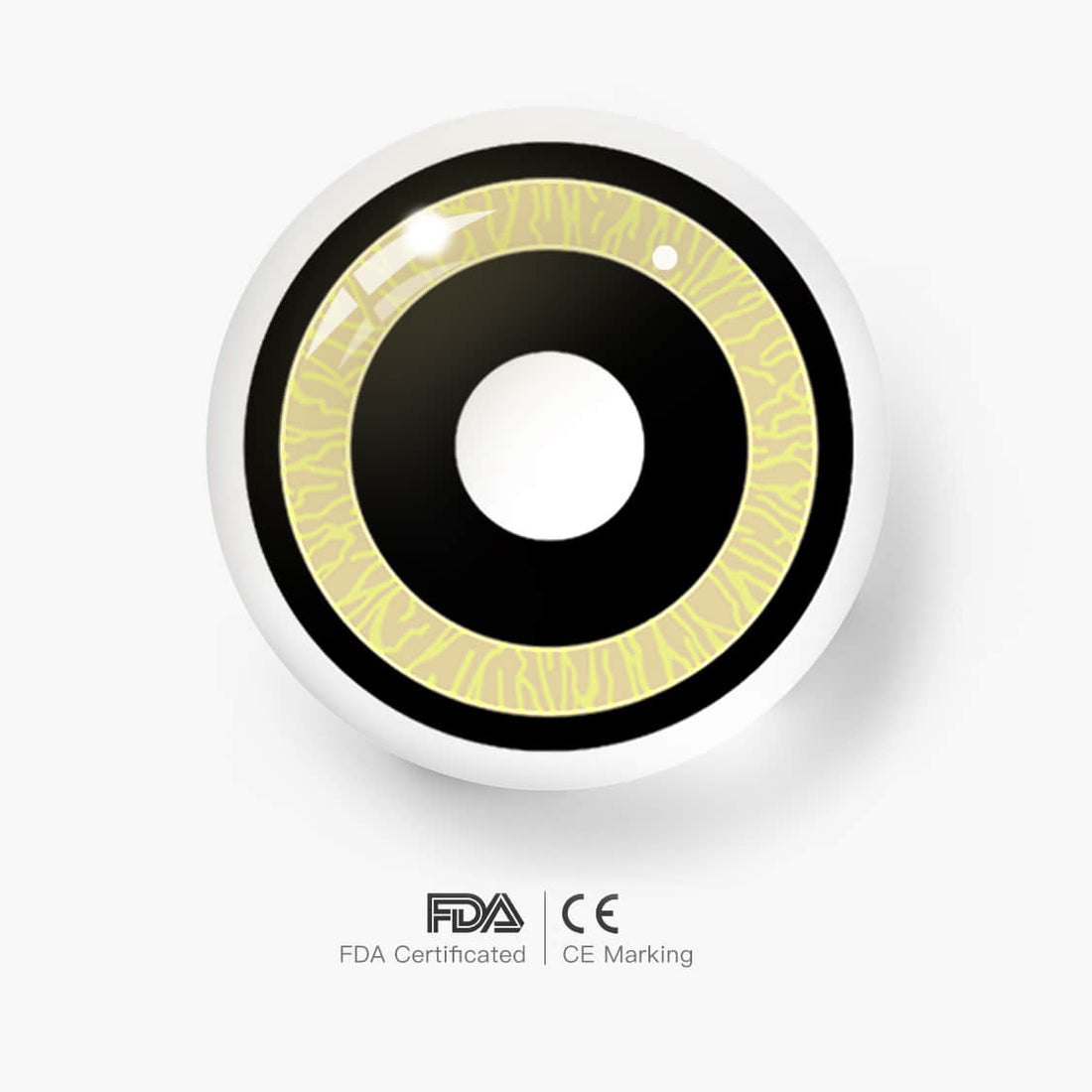 Nebula vdB 12 Yellow Colored Contact Lenses