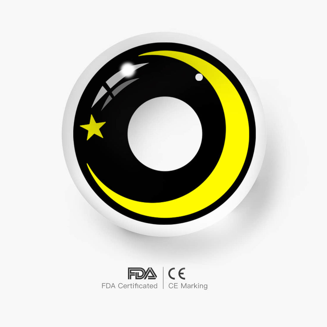 Moon star-yellow Colored Contact Lenses
