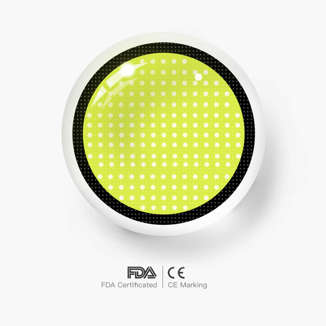 Yellow Mesh Colored Contact Lenses