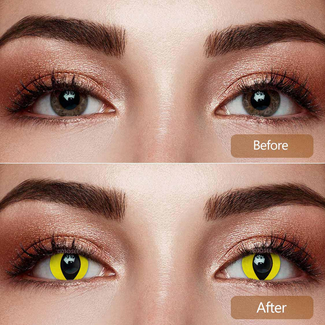 Yellow Cat Eyes Colored Contacts Colored Contact Lenses