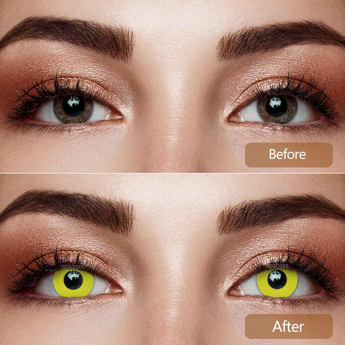 Circle Block Colored Contact Lenses