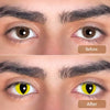Yellow Cat Eye Colored-b Contact Lenses