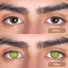 Yellow Mesh-b Colored Contact Lenses