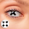 Special hot sell style Black Cross Colored Contact Lenses