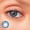 Contactos de color azul aurora