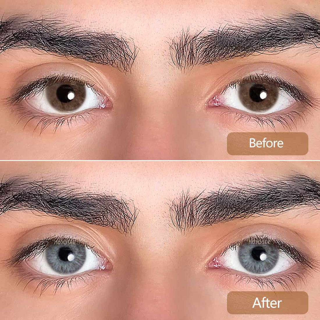 Platino Colored Contact Lenses for Men