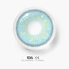 Daily Disposable Starry Sky Blue Colored Contact Lenses