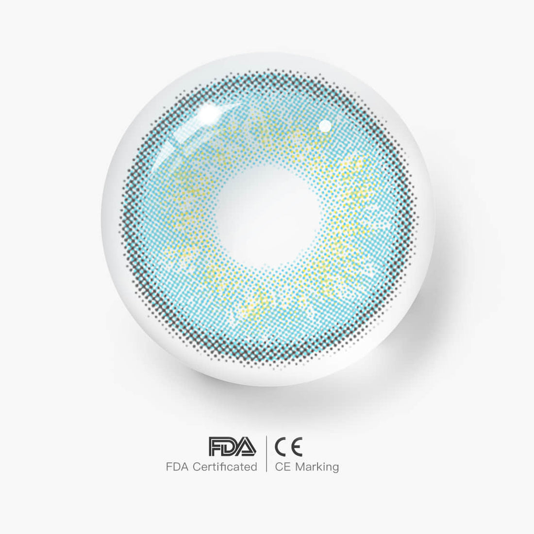 Daily Disposable Starry Sky Blue Colored Contact Lenses