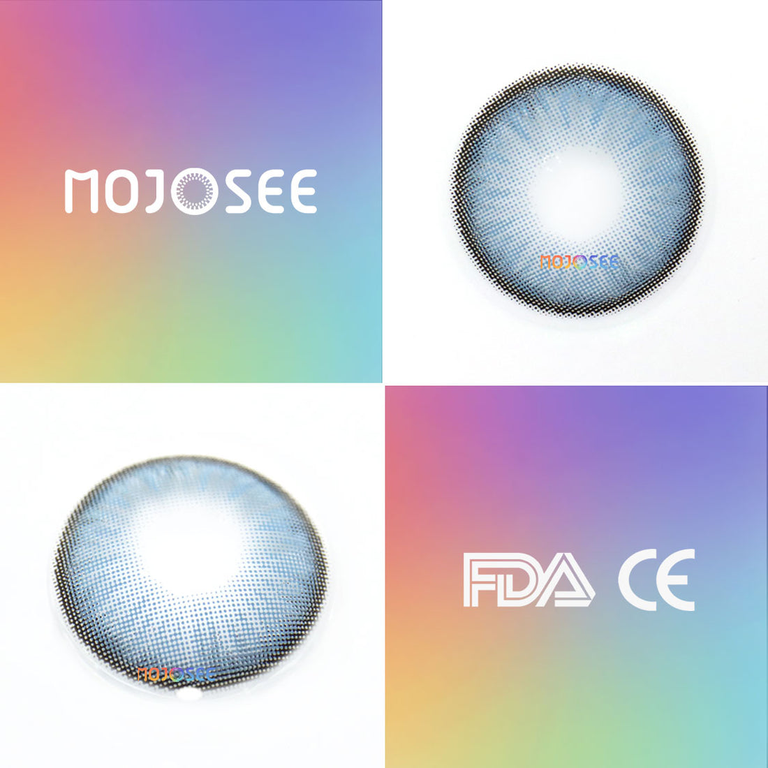 Rain Forest Gray-Blue Colored Contact Lenses