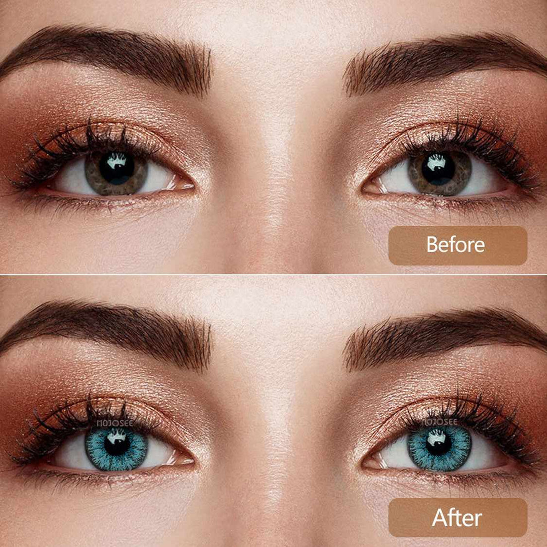 Vika Tricolor Blue Colored Contact Lenses