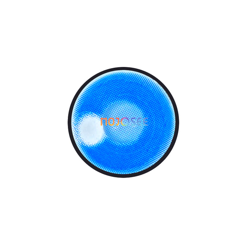 Cloud Rim Blue Colored Contact Lenses