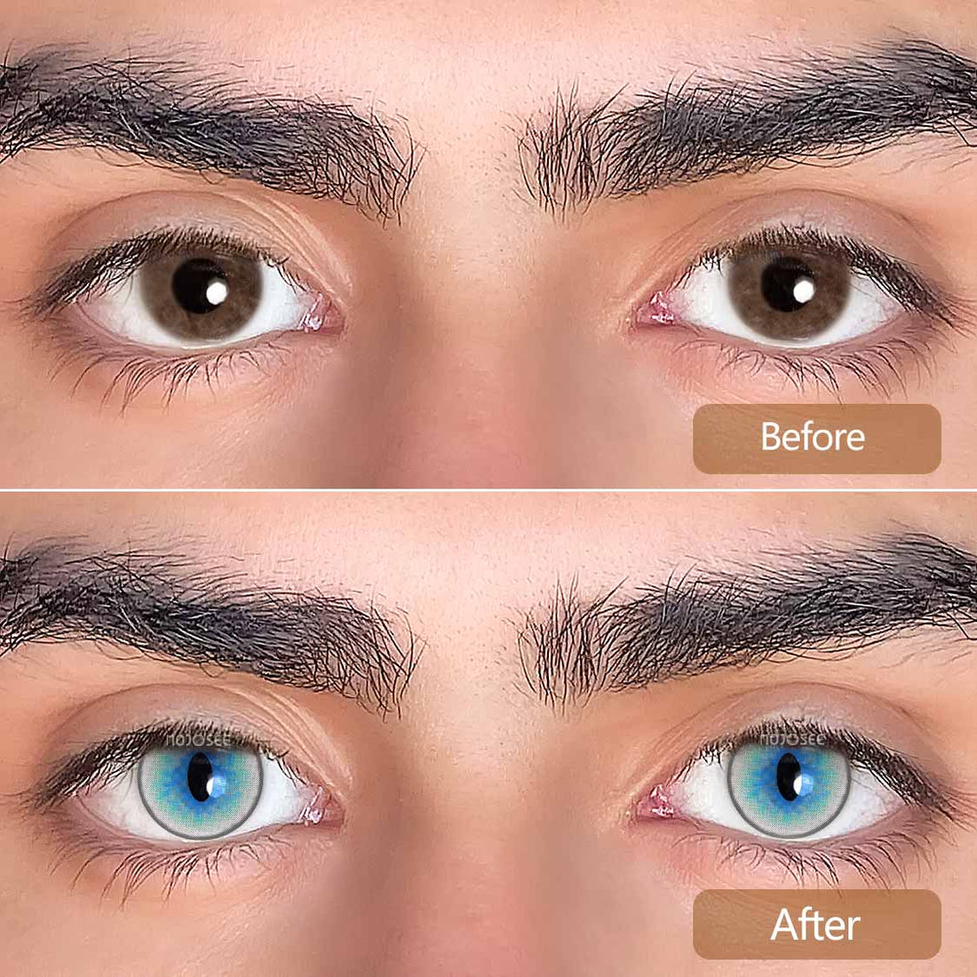 Ragdoll Cat Eyes Blue Contacts – Slit Pupil Cosplay Lenses | Mojosee