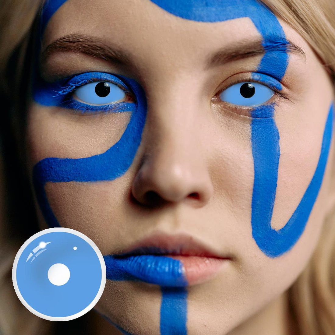 Blue Sclera Colored Contact Lenses