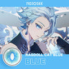 Genshin Ragdoll Cat Eyes Blue Colored Contact Lenses