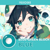 Genshin Circle Block Blue Colored Contact Lenses