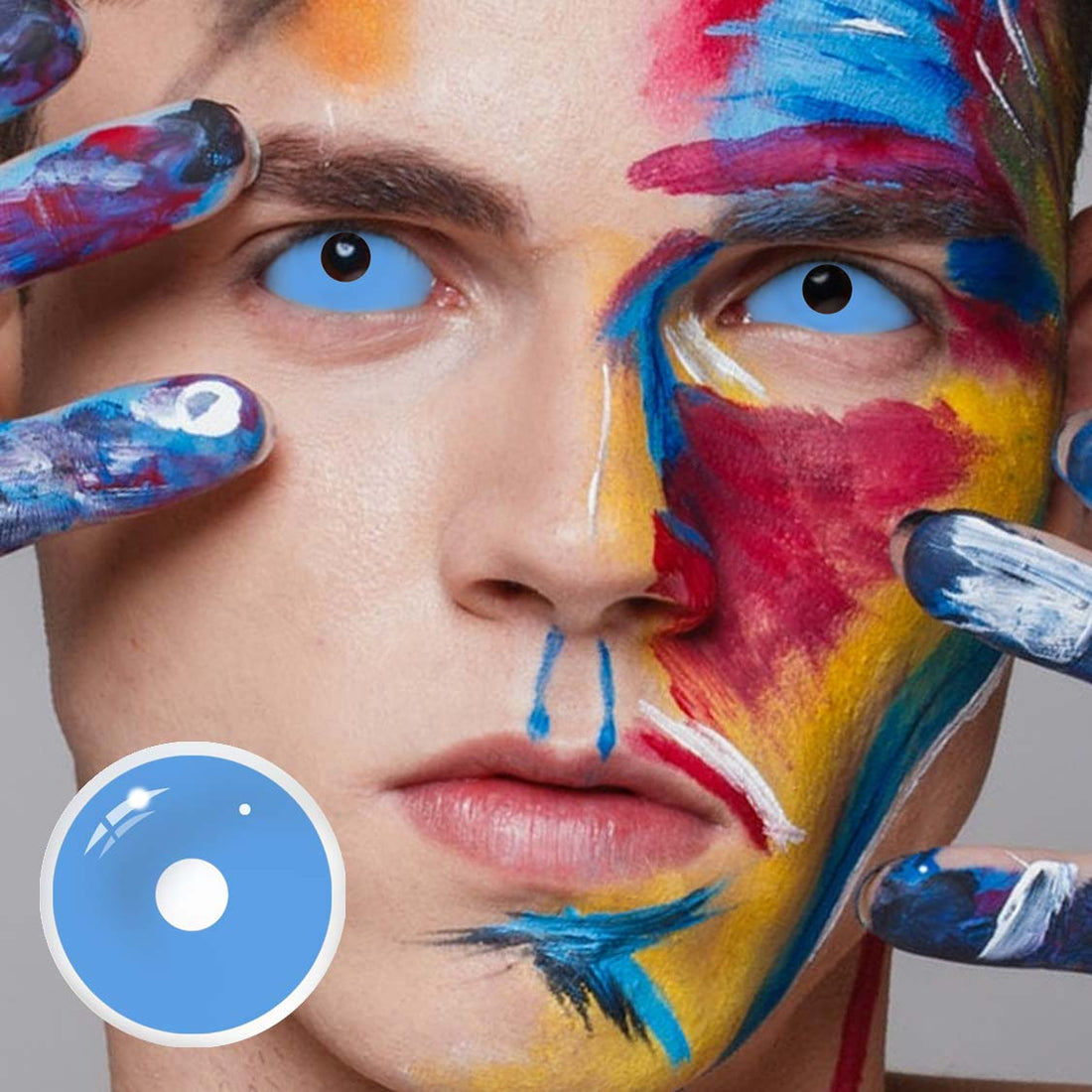 Blue Sclera Colored Contact Lenses