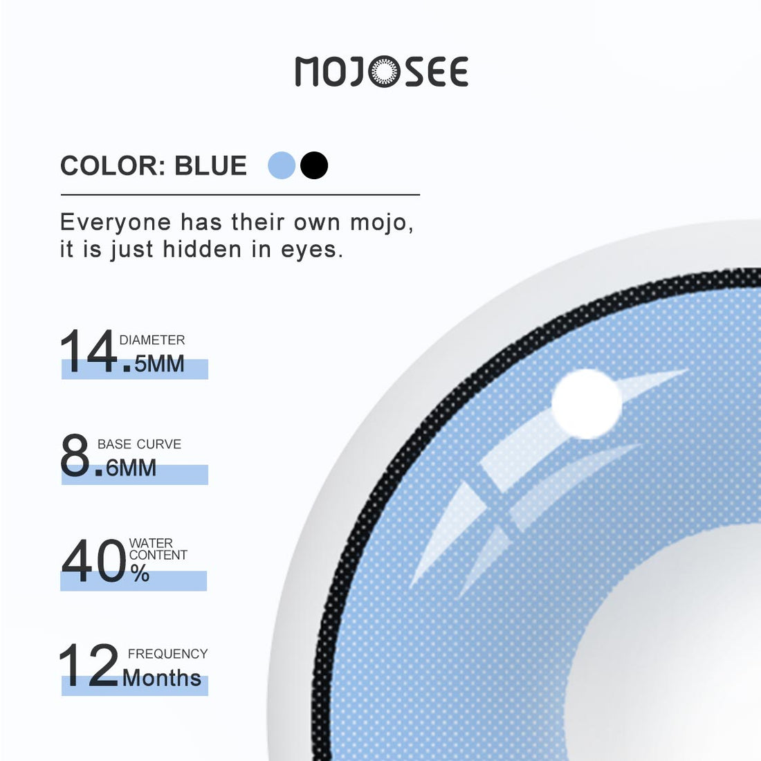 Blue Manson Colored Contact Lenses for Men