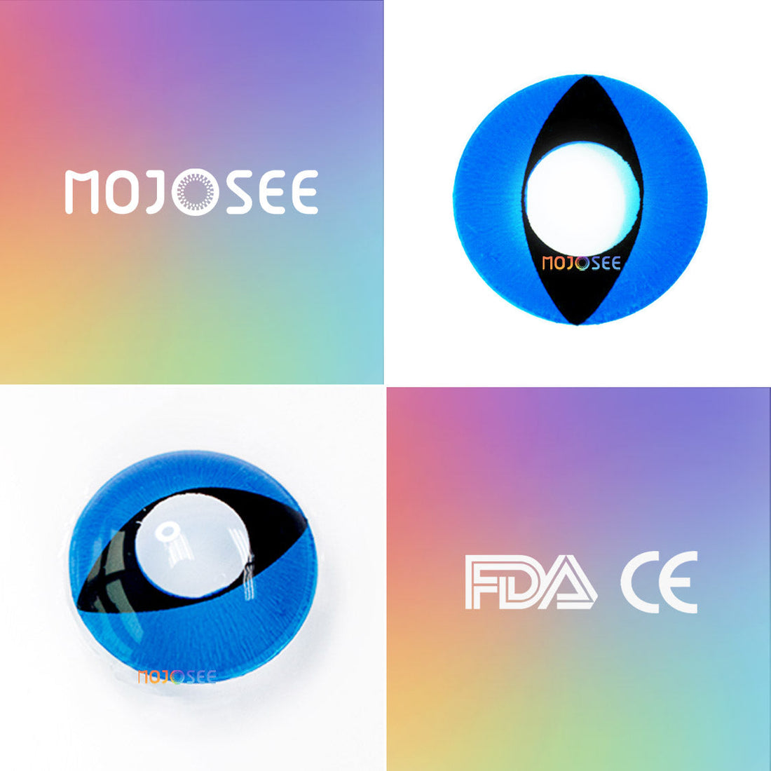 Cat Eyes Blue Contacts Colored Contact Lenses