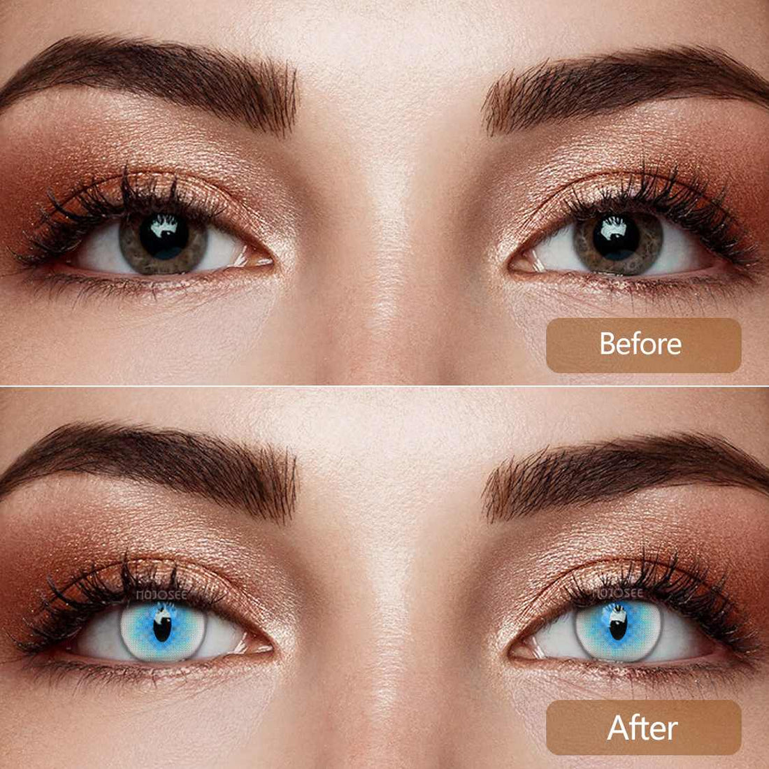 Genshin Ragdoll Cat Eyes Blue Colored Contact Lenses – Slit Pupil Cosplay Lenses | Mojosee