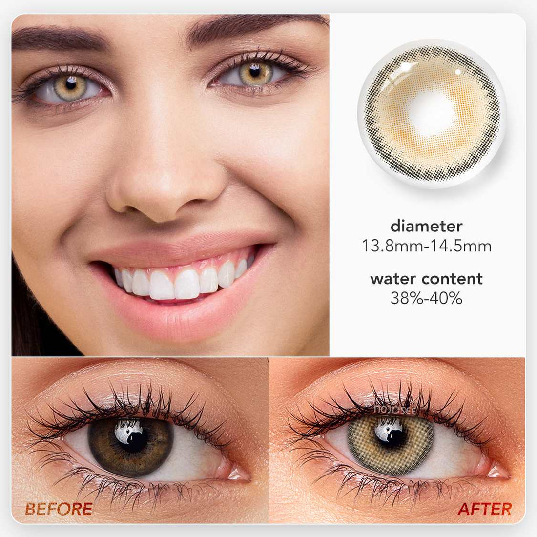 Classical Coffee Colored Contact Lenses