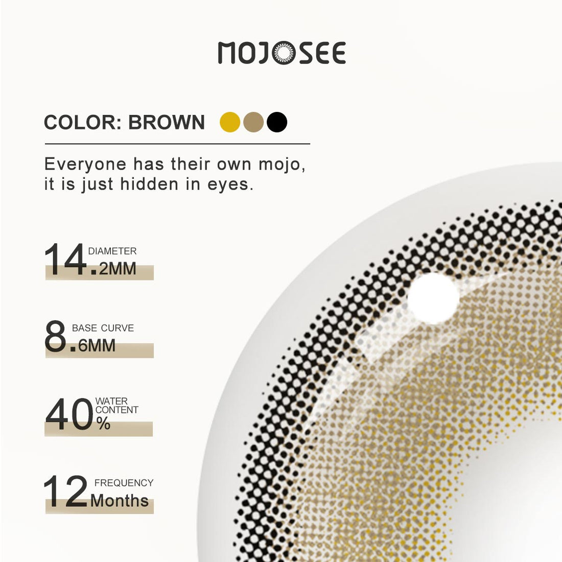 Himalaya Gray Colored Contact Lenses for Men